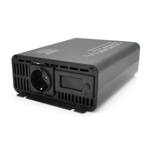 Інвертор напруги YRLX-600 (правильна синусоїда), 600W, 12/220V 60Hz, 1 універсальна розетка, Box