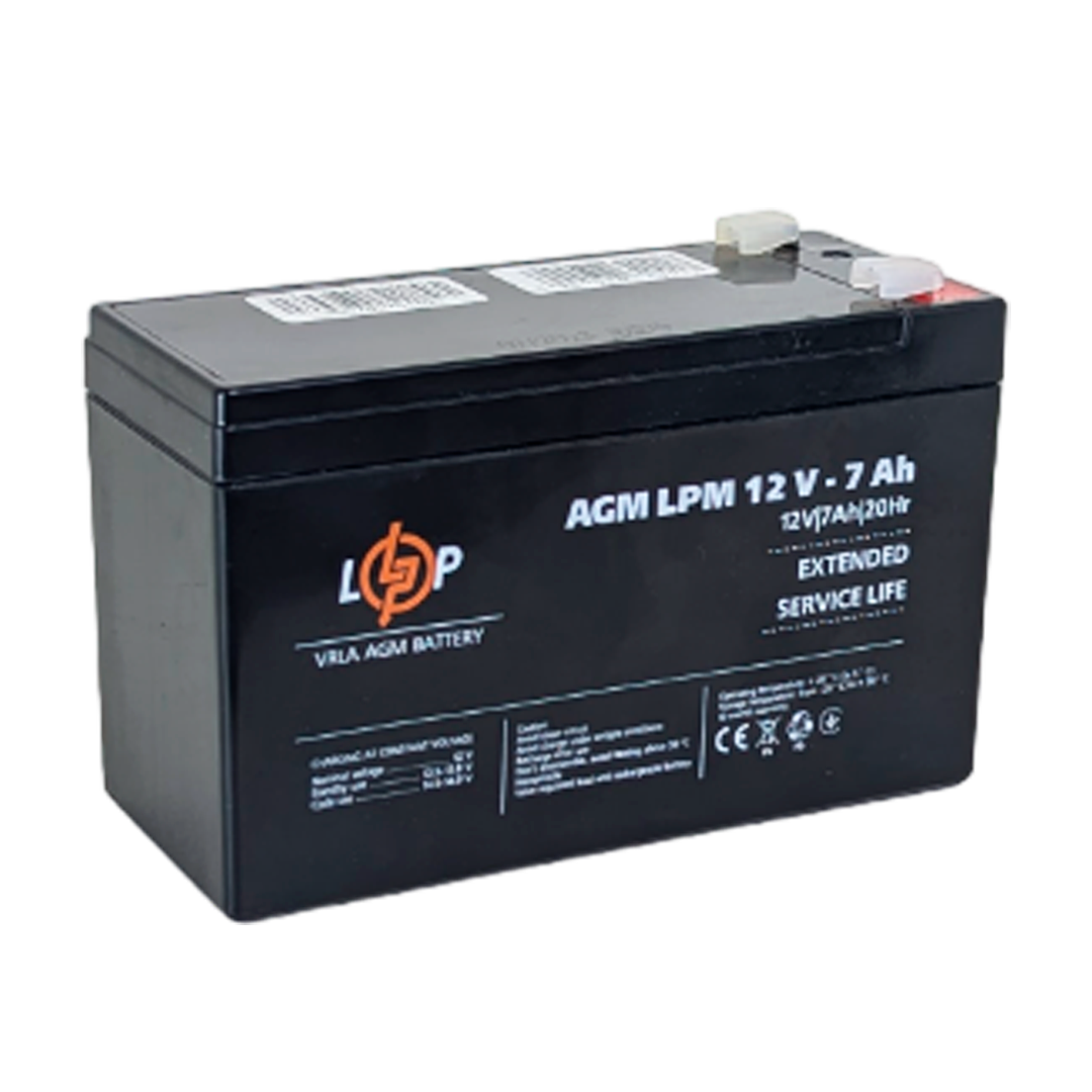 Акумуляторна батарея AGM LPM 12 7Ah - Зображення 2