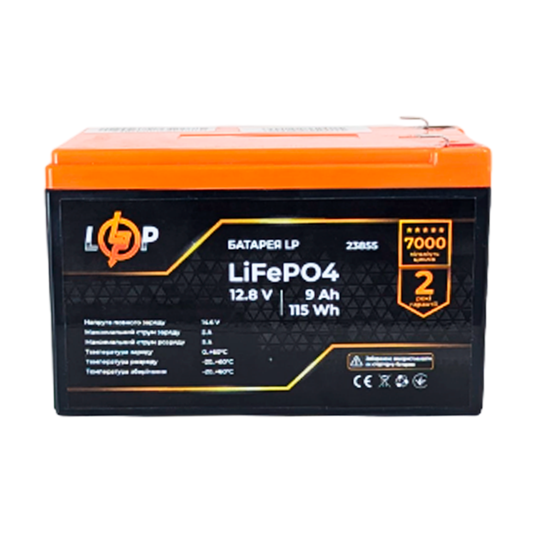 Акумуляторна батарея LP LiFePO4 12,8V - 9Ah