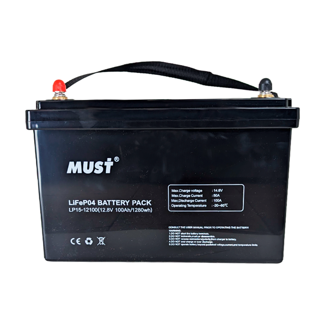 Акумуляторна батарея MUST LiFePO4 12V 100Ah (LP15-12100)